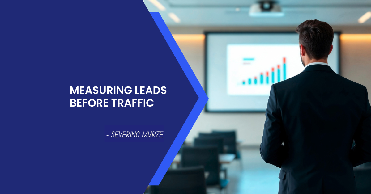 Marketing dashboard showing lead funnel from traffic to customer